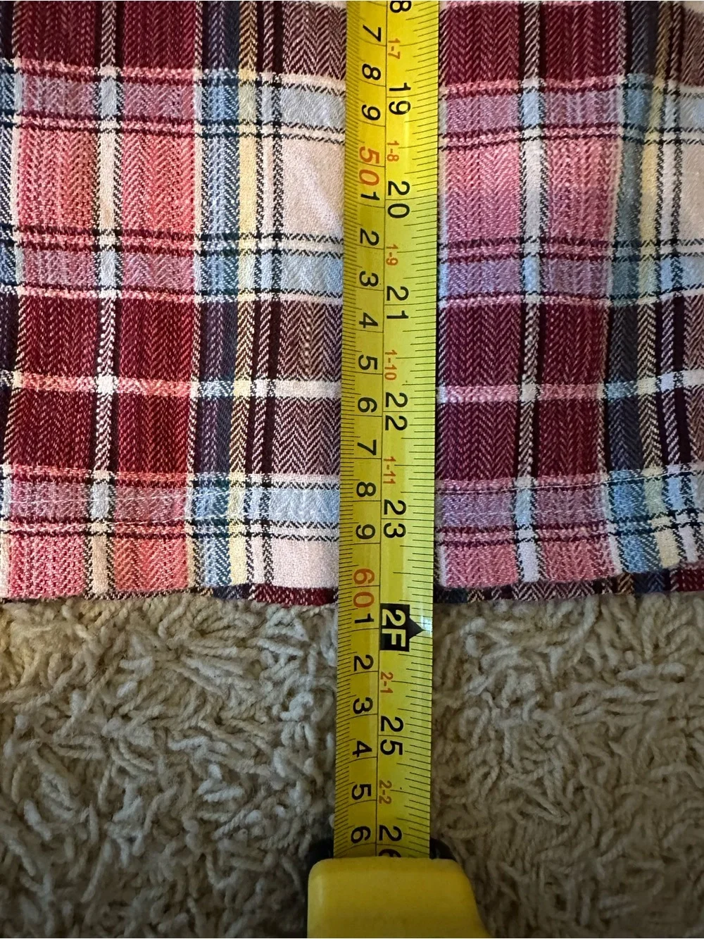 NWOT POL PLAID SHACKET WITH EMBROIDERED SLEEVES